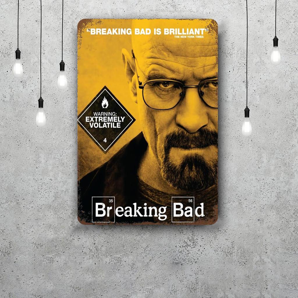 Breaking Bad Metal Signs Wall Decor Vintage Tin Signs Captain Metal Poster Decor for Bar Pub Club Wall Decoration