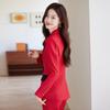 Women's White Suit Set - 2026 Spring/Autumn Professional Goddess Style High-End Jacket