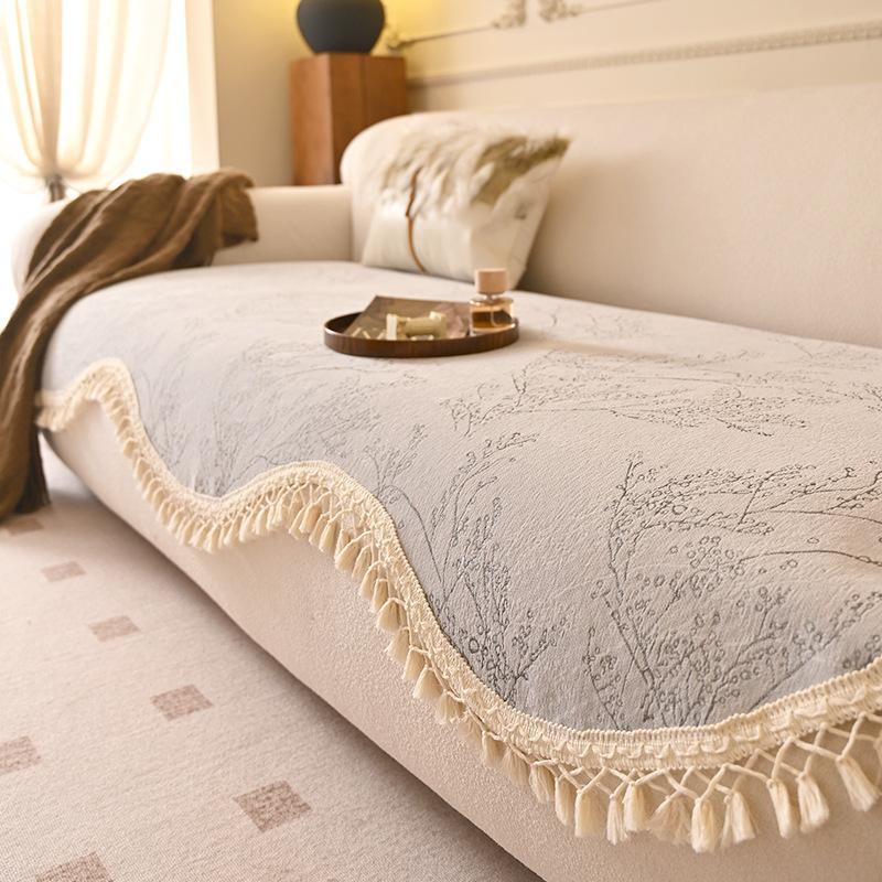 Irregular Light Luxury Straight Row Sofa Cushion, Universal In All Seasons, Non-slip Seat Cushion, Simple Modern Special-shaped Sofa Cover Cloth Towel