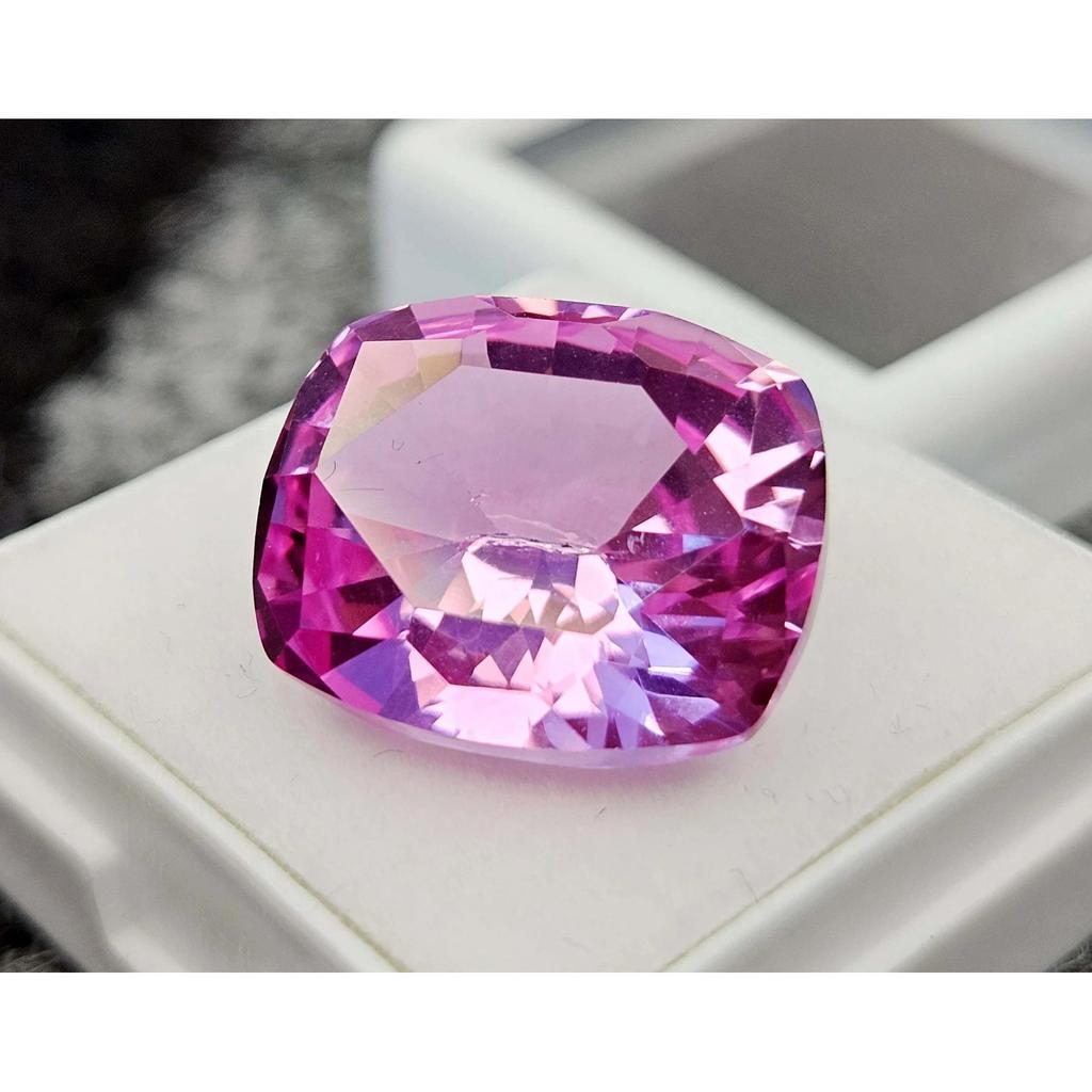 17-18 Ct Natural Pink Sapphire Cushion Cut Stunning Certified Loose Gemstone