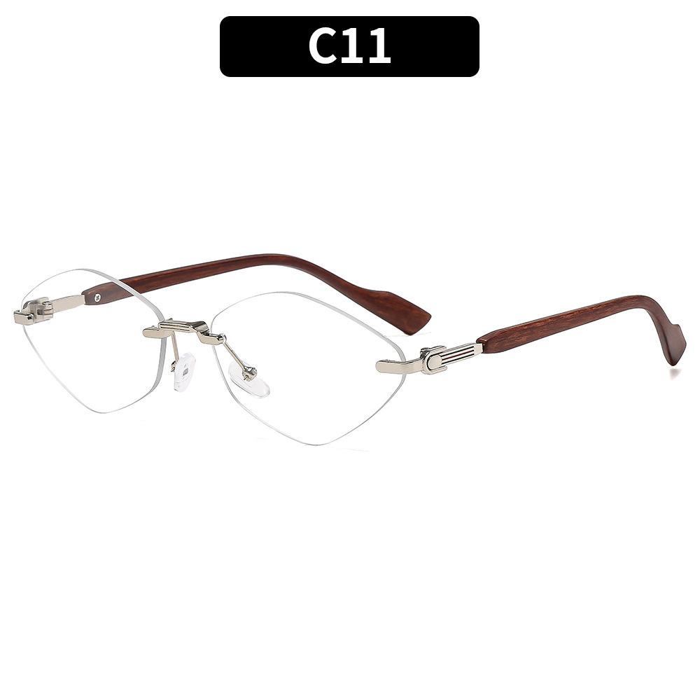 

New Elegant Frameless Bevelled Edge Women s Sunglasses Multiple Color Choices with Premium Metal Frame Lightweight Durable as pictures