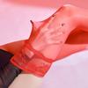 Women Sexy Long Tube Stockings Sensual Ultra-Thin Transparent Glossy Lace Anti Slip High Tube Knee Sock Summer Lingerie Stocking