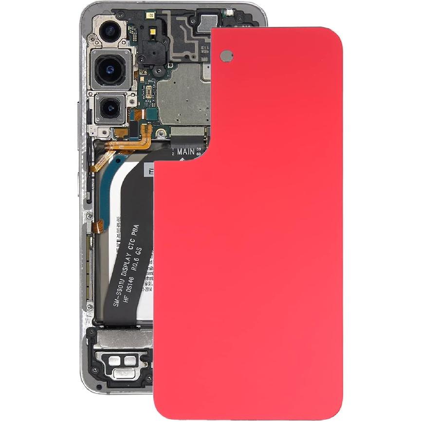 Replacement Battery Back Cover for Samsung Galaxy S22,Back Housing Repair Part for Galaxy S22 (Red)