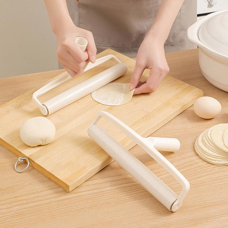 Natural Wood Rolling Pin Nonstick Roller Dough Roller for Easily Pastry and Fondant Preparation in Kitchen