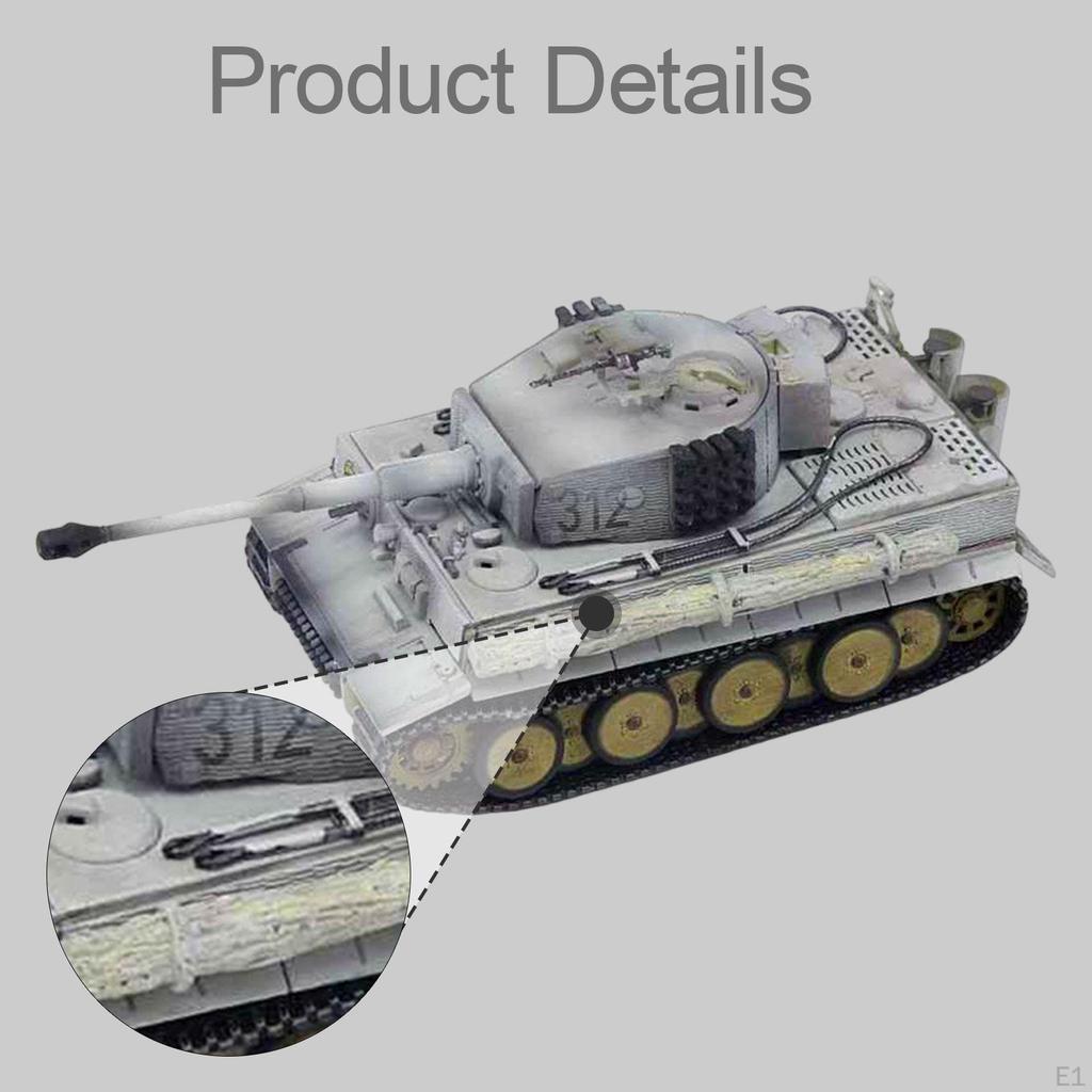 1/72 Scale Tank Model Realistic Desktop Ornament Collection Girls Kids Crafts Replace
