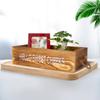 Double-sided Letter Wooden Storage  Box With Rope Household Decorative Ornaments