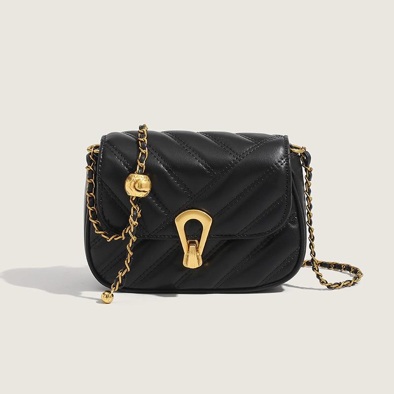 

Crossbody Fashion Shoulder Bag Textured Commuter Crossbody Small Square Bag чёрный