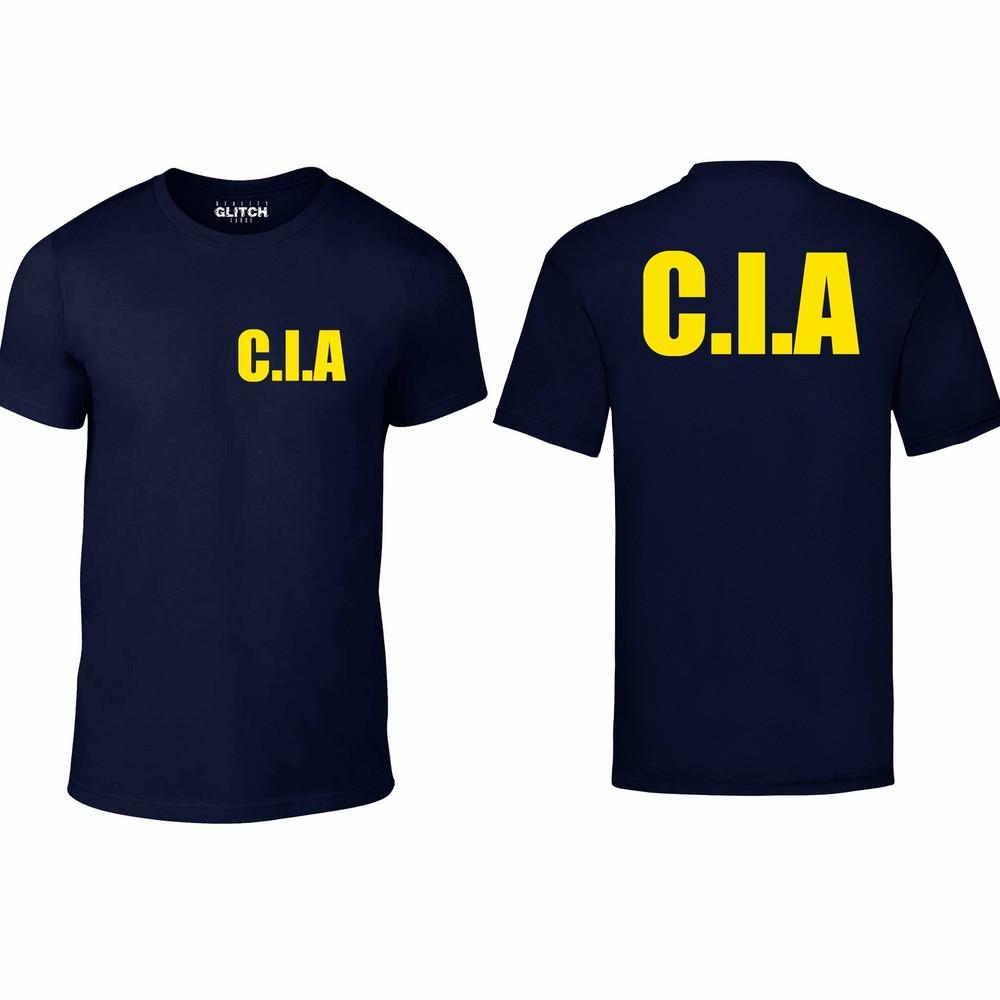 

Футболка ЦРУ - Смешная футболка преступник ретро ФБР федералы США маскарад наркотики крутая L