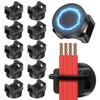 10Pcs Magnetic Cable Tie Holders Waterproof Cable Clips Organizer Multipurpose Wire Management Bases