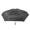 6 Ribs Umbrella Sun Protection UPF50 Impact Cloth Portable Folding Umbrella for Sunny Rainy Black