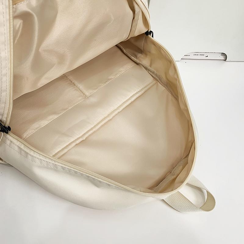 Women's Color Block Backpack Student School Bag Men's Lightweight Large Capacity Travel Backpack