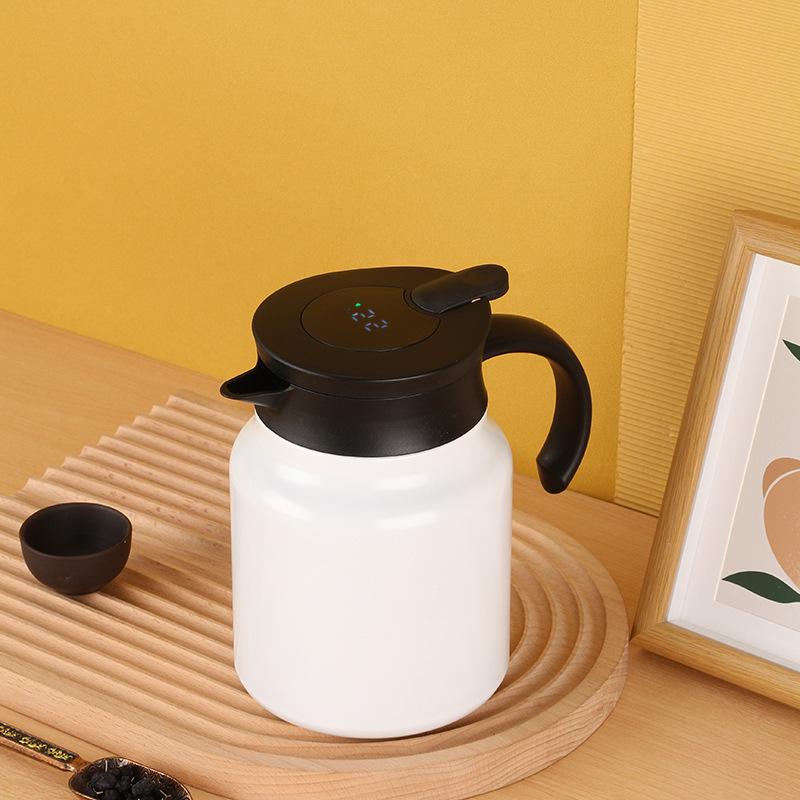 316 Stainless Steel Insulated Stewing Teapot - Large Capacity, Portable Tea & Water Separator.