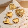 Cross Retro Stainless Steel Heart Pendant Jewelry Collection: Bracelet, Necklace, Earrings, Charms