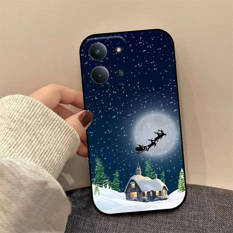 Shockproof Case For Xiaomi Redmi 15C 15 14C 13C 13 A5 A3  A1 A2 Plus Soft TPU Silicone Bumper Christmas Painting Phone Cover