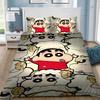 Cute Shin-Chans Catoon Crayon Duvet Cover Set Bedding Set Bedroom Decoration 2/3piece set Youth Kids Girl Boys Gift