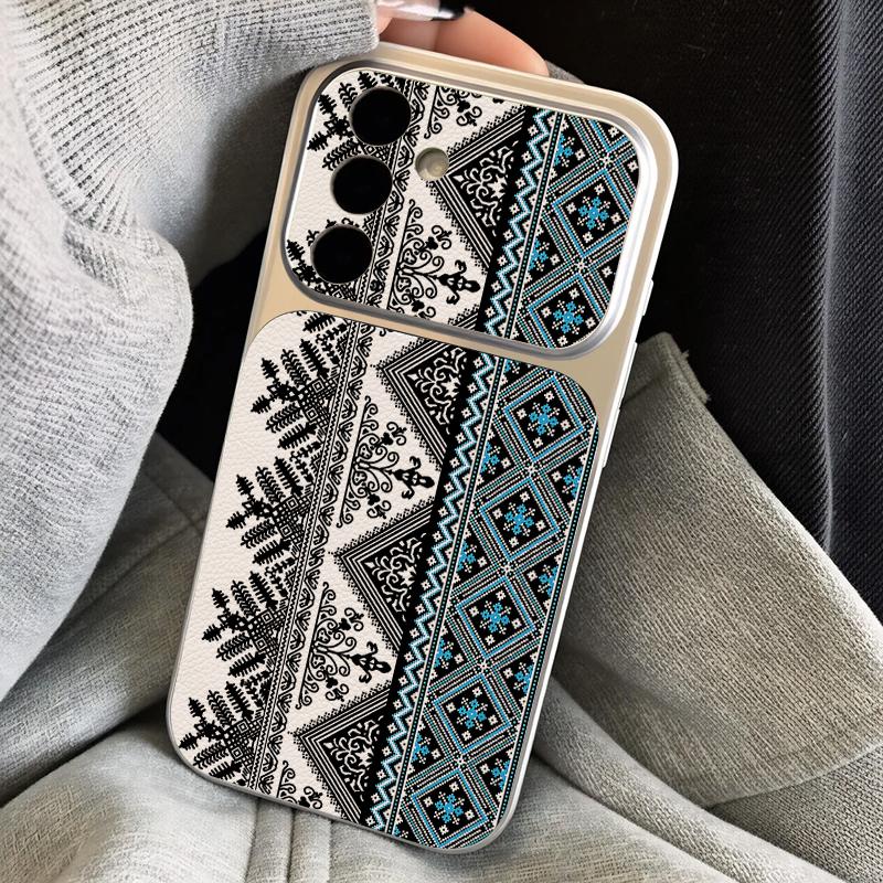 Retro Mandala Pattern Leather Lanyard Case For Samsung S26 S25 Ultra S24 S23 S22 Plus S21 FE A16 A17 A26 A36 A37 A54 A55 A56 A57 5G Cover