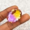 Certified Lab Created Bi-Color Sapphire Oval Fabulous Loose Gemstone