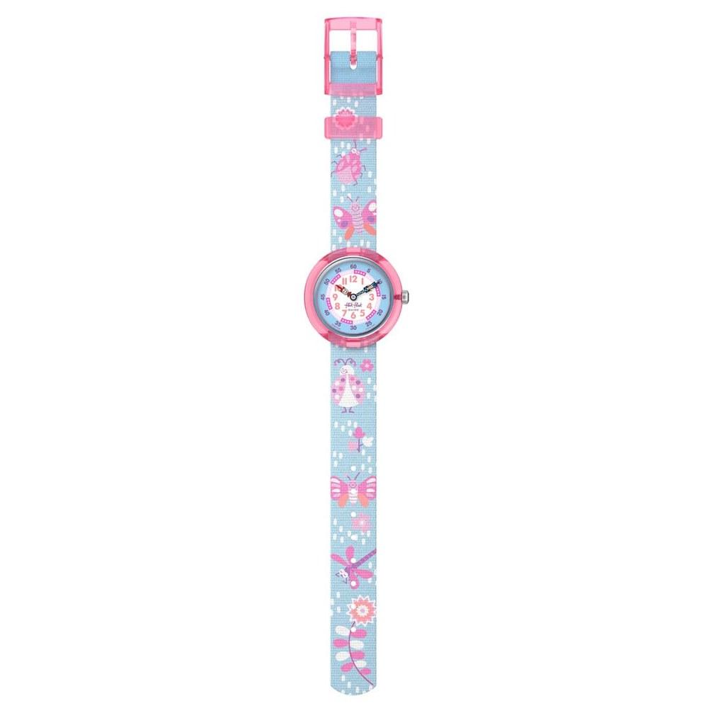 Flick Flak Garden Friends Kids Wristwatch FBNP253 Girls Blue