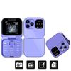 2025 I16 PRO MAX 4G Mini Fold Mobile Phone 2 SIM Card Speed Dial Video Player Magic Voice Blacklist Small Flip Cellphone Type-C