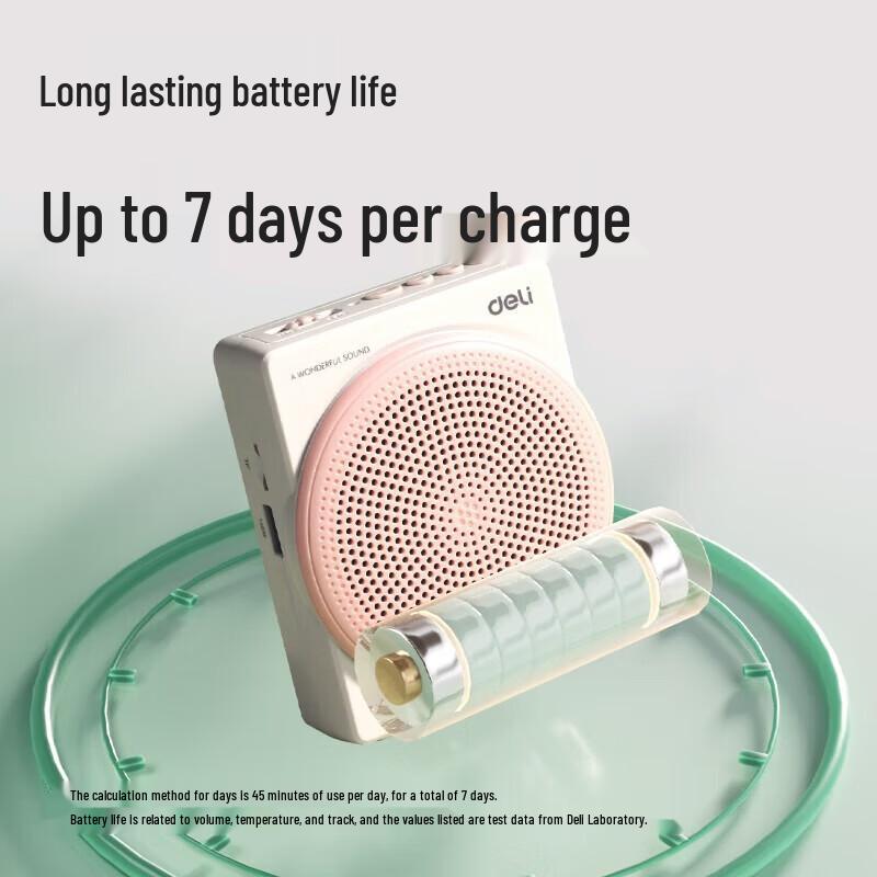 Deli LT911 Wireless Megaphone with Headset Microphone