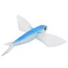 6.7in Simulierte Fliegenflügel Fisch Künstlicher Weichköder Lockmittel Angelgerät ZubehörBlau