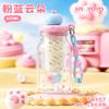 Water bottle children's water cup summer apple cartoon straw cup high value tea separation portable rope plastic cup