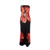 Summer Boho Floral Maxi Dress With Milk Silk Fabric For Vacation And Casual Wear