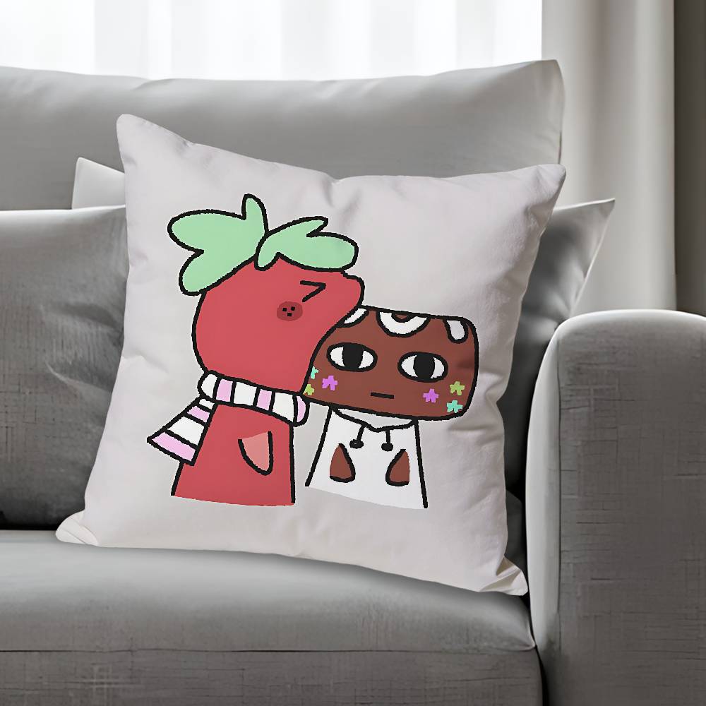DDandys WWorlds Kiełek Anime Celebryta Towar Uniwersalny Nadrukowana Poszewka na Poduszkę Sofa Samochód Biuro Pokój Dekoracja Ochrona