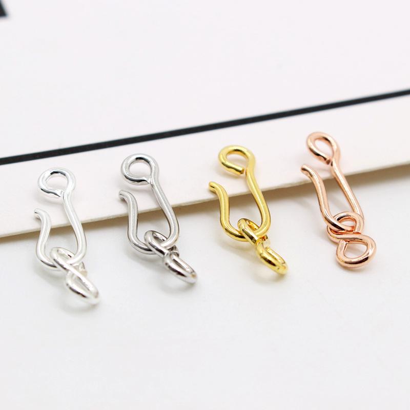 S925 Sterling Silver Figure Eight Clasp for DIY Necklace & Bracelet Connector