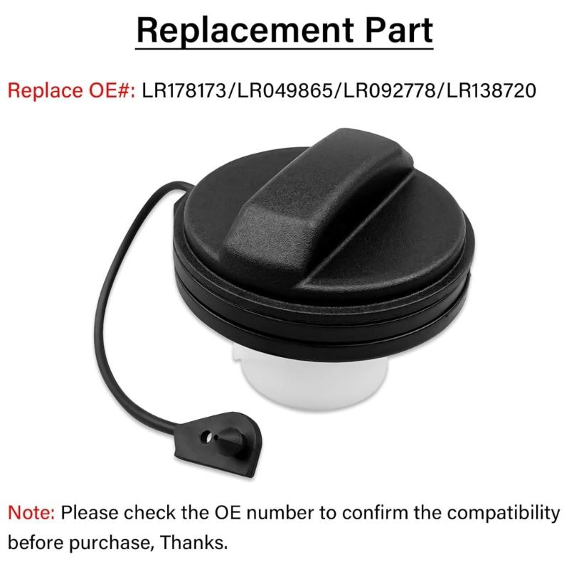 Replacement Tank Cap Suitable for LR178173 LR049865 LR062454 LR092778 LR092779 Models ABS Material Simple Snap On Design