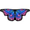 Boys Girls Shawl Butterfly Wing Dancing Party Photo Fairy Cosplay Accessory Christmas Halloween Dress up Cape Coverups