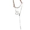 Simple Design Sense Snake Fringed Necklace Female Niche Personality Unique Exquisite Fashion Versatile Neck Chain Sweater Chain