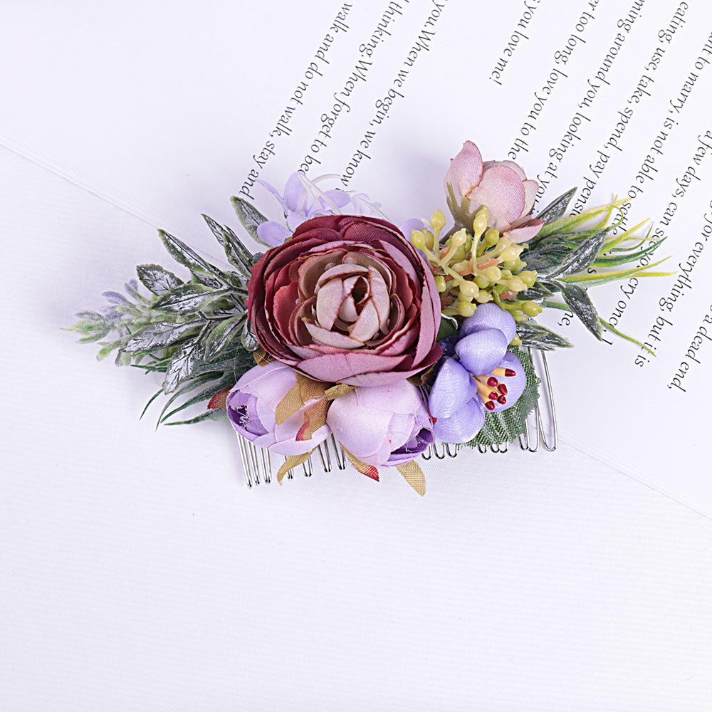  Pettine con Fiori Artificiali Stile BOHO per Donna, Diadema Nuziale, Ornamenti per Capelli, Acconciatura, Fermaglio per Capelli, Accessori per Capelli, Gioielli