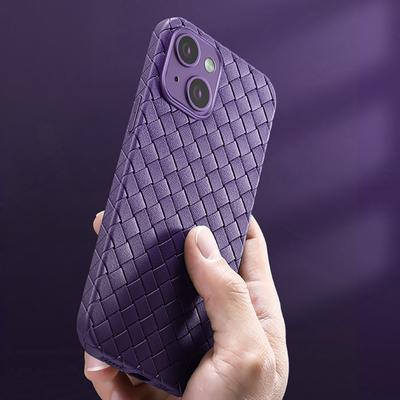 Breathable Silicone Phone Case For Iphone 14 Pro Max 14pro 13 12 Mini 11 Xr Xs X 6s 7 8 Plus Max Soft Bv Weave Pattern Tpu Cover