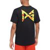 Nike Camiseta Preta de Manga Curta com Estampa Divertida de Caracteres Chineses Masculina DD8472-010