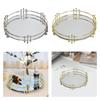 Vanity Tray Wall Mounted Mirror Round Mirrored Ideal Gift Jewelry Tray for