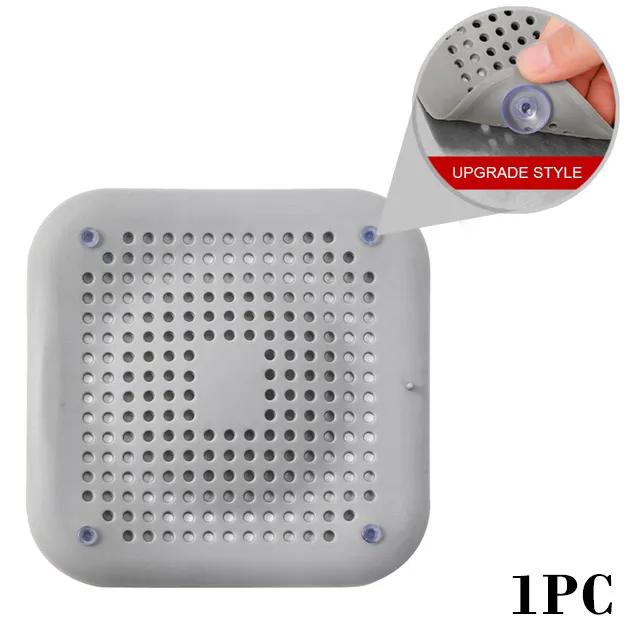 Silicone Anti-Clogging Drain Hair Catcher ShowerCover with DebrisFilter Easy-CleanGridSystem for Bathtub Sink and Bathroom Drain