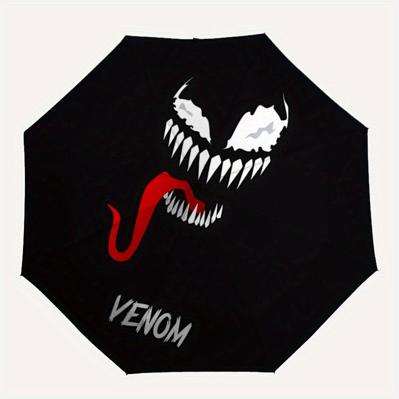 

1pc Venom Automatic Umbrella 8-Bone Design Compact Gear for Outdoor Travel,Perfect Gift for Friends Birthdays yy250815020