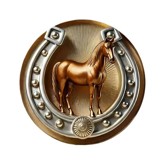 

Брошка Шпилька Ретро Дизайн Золота Підкова Стійка до Подряпин Брошка Круглої Форми Значок на Лацкан Аксесуари для Одягу