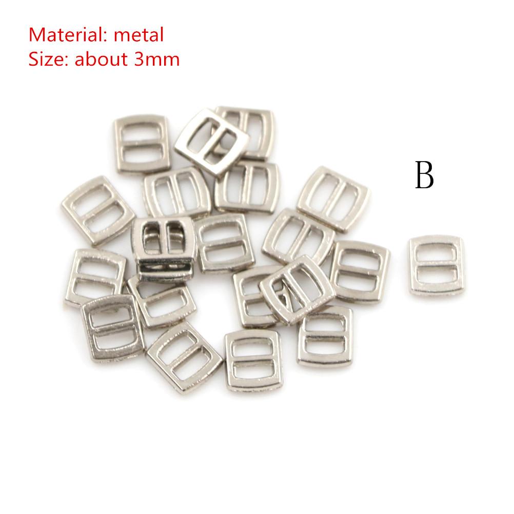 10Pieces Multi Color Mini 3/6MM Belt Buckle for Blyth BJD Doll Clothes Shoes Bag Buckles DIY Accessories