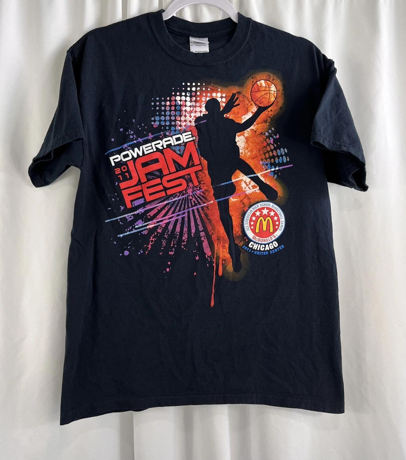 Футболка Powerade McDonald s Jam Fest Баскетбольная футболка Средний размер 2011 Чикаго 3XL