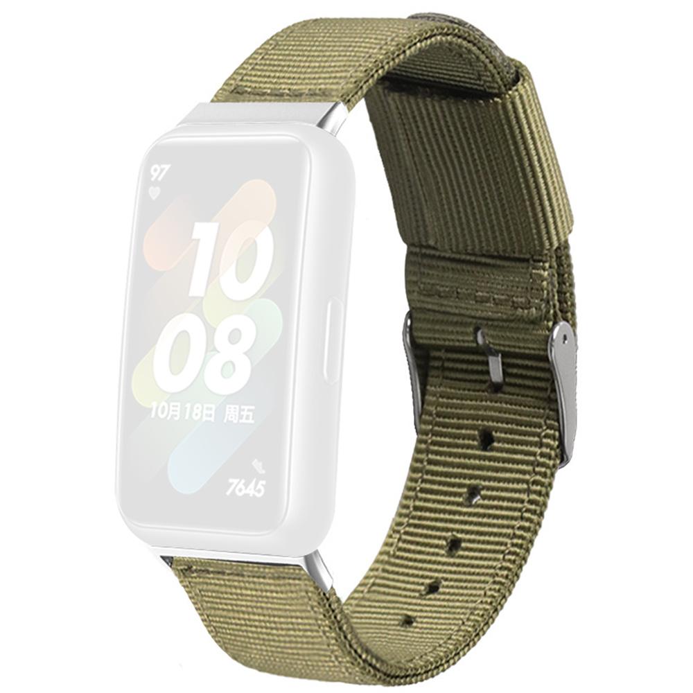 For Honor Band 10 / 9 Woven Nylon Watch Band Pin Buckle Strap