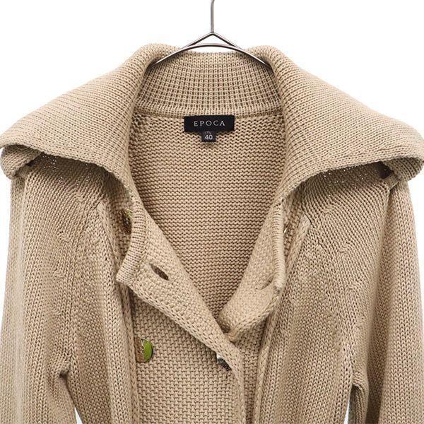 Epoca Knit Trench Coat 40 Beige Women Used