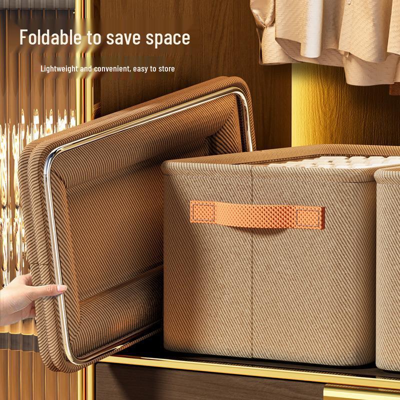 Thickened Fabric Clothing & Sundries Storage Basket for Dorms