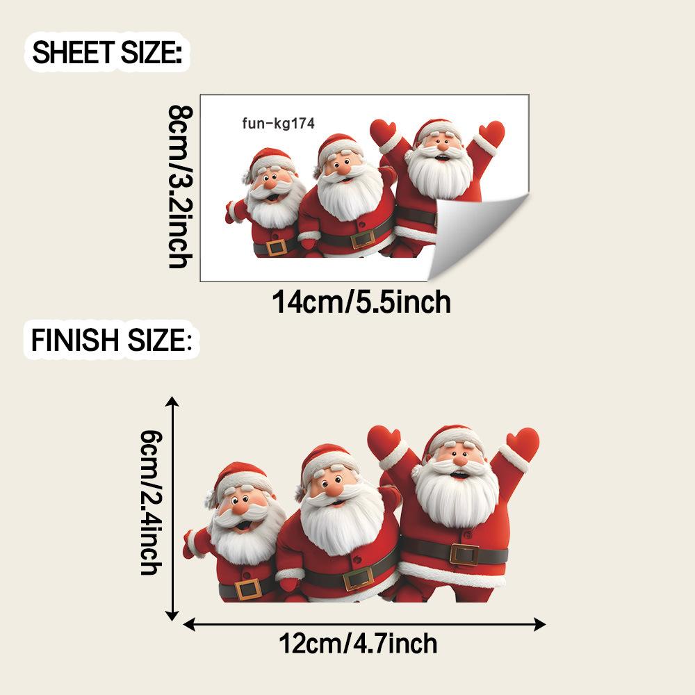 

Креативные поздравительные наклейки на выключатели для украшения дома в гостиной у входа с изображением Санта-Клауса
