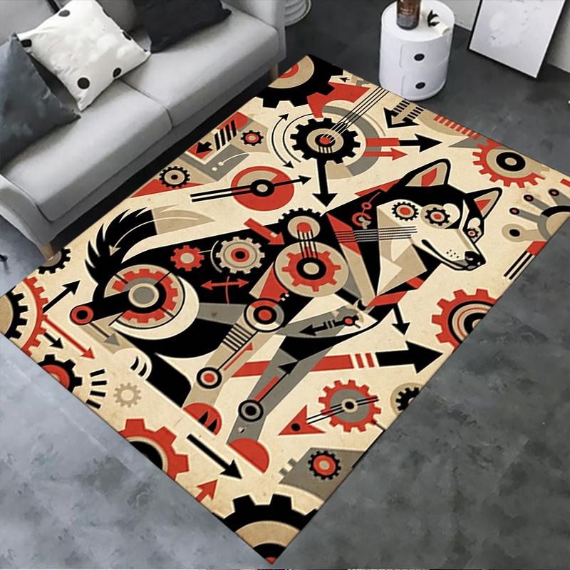 2025 New Husky Dog Carpet Rug for Living Room Bedroom Home Sofa Decoration,Kids play Non-slip Floor Mat69