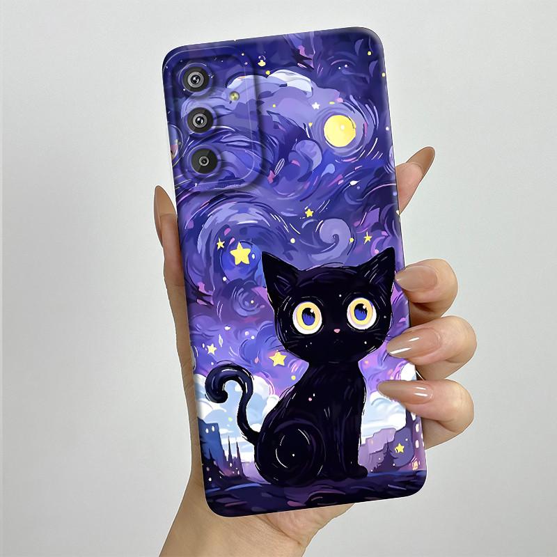 Phone Case for Samsung Galaxy M15 5G F15 5G Fashion Painted Half-wrapped Case Soft Silicon Cases E156 M156 Protection Back Cover