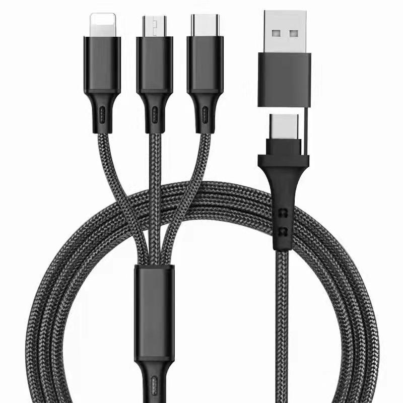 Geflochtenes 5-in-1 PD-Ladekabel für Huawei TYPE-C-Geräte