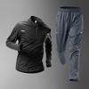 Set Maglia e Pantaloncini da Ciclismo Uomo Traspirante Asciugatura Rapida Vestibilità Larga Abbigliamento Mountain Bike Abbigliamento Sportivo
