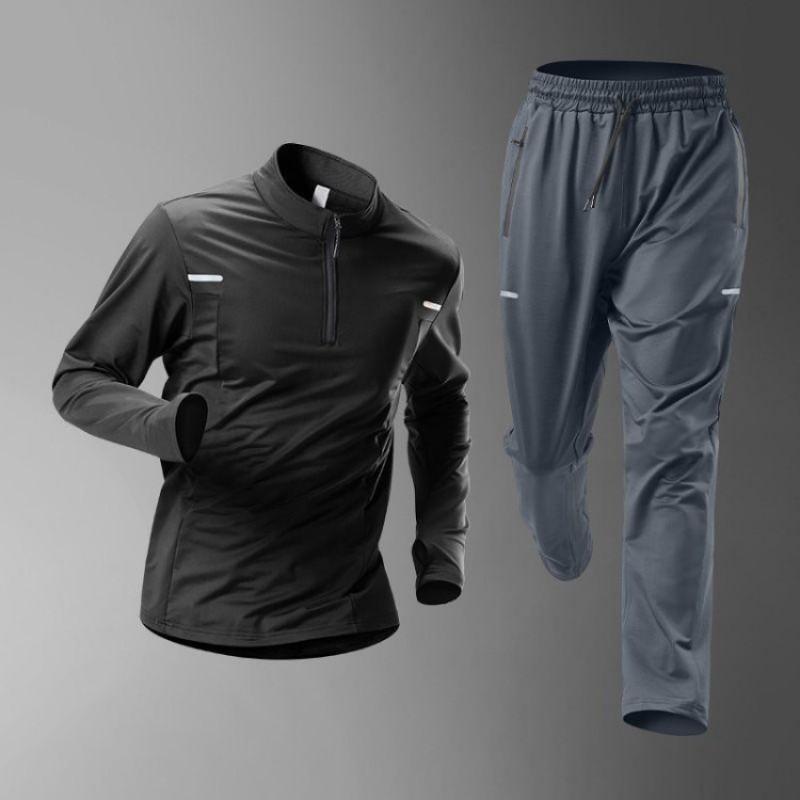 Set Maglia e Pantaloncini da Ciclismo Uomo Traspirante Asciugatura Rapida Vestibilità Larga Abbigliamento Mountain Bike Abbigliamento Sportivo